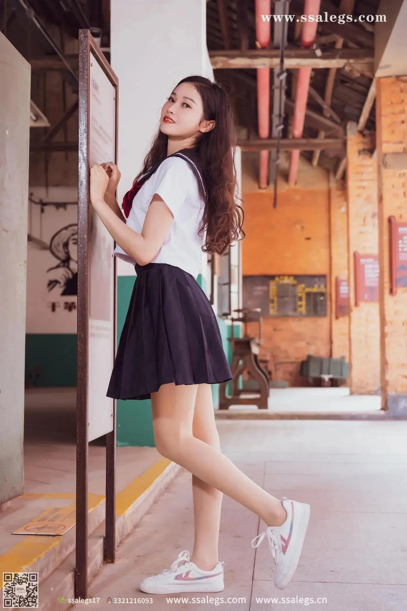 [SSA丝社]超清写真 NO.422 漫漫白色jk制服肉丝写真(下) [84P]插图1